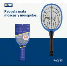 Raqueta Mata Moscas Y Mosquitos, Recargable, Volteck Raq-35 - Azul acero - Ver 7