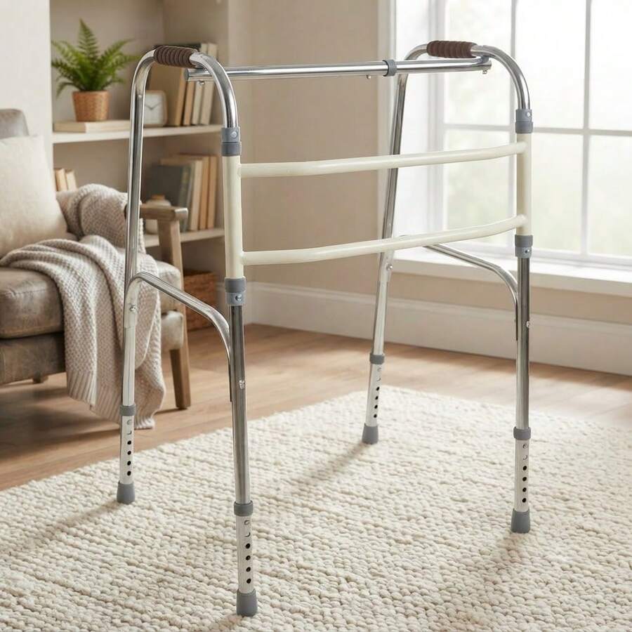 DMA ANDADERA ALUMINIO PLEGLABLE Andadera ortopédica de lujo, - Plateado - Ver 1