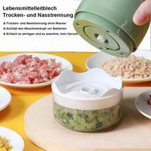 Mini Electric Vegetable Chopper 250ml Food Processor - Mint Green - View 5