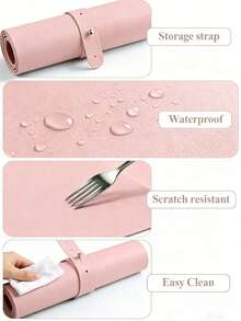 1pc Waterproof Wear-Resistant Nail Art Table Mat, Anti-Stain Nail Art Desk Pad, Prevents Nail Art Work Contamination Of Tabletop, Multi-Functional Reusable, Suitable For Nail Salons, Home Use Table Mat, Nail Art Auxiliary Tool - Multicolor - View 5