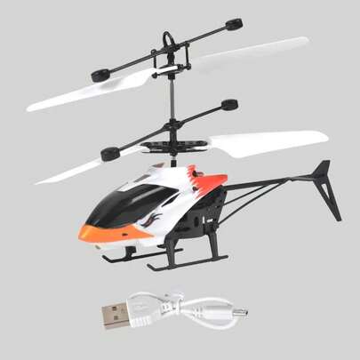 Avión Eléctrico de Control Remoto para Niños, Avión de Simulación de 2 Canales con Luces Sensibles a los Gestos, Juguete para Niños, Regalo de Cumpleaños