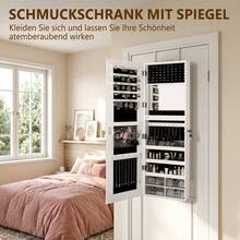Sour Lemon Jewelry Cabinet, Storage For Back-To-School In A College Dorm - Square Iner - 查看 9