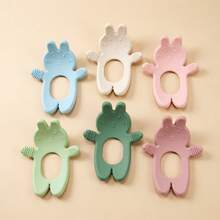 1pc Rabbit Shaped Silicone Baby Teething Toy, Multi-Texture Surface Design Suitable For Baby Chewing, Durable And Easy To Clean, Baby Bath Toy - Multicolor - View 11