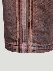 Adidas Originals Women's ORIGINALS OG 2IN1 PANT Pure Cotton 2-In-1 Loose Fit Curved Leg Denim Sweatpants KS0624 - Medium Wash - View 7