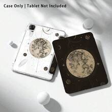 Planet UV Printed Flat Pattern, Full Coverage Shockproof & Anti-Drop, Y-Fold Tablet Protective Case, Acrylic Back Plate With Pen Slot, Compatible With Huawei/Honor/ And Xiaoxin And Other Models - Multicolor - View 2