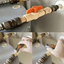 1pc Easy-To-Use Pipe Ball Valve Handle, Replaceable Valve Stem, Suitable For 1/2" And 3/4" CPVC/PVC Drinking Water Pipes, DIY Repair Assistant, Corrosion-Resistant Valve Accessory, Suitable For Irrigation Systems - one-size - View 5