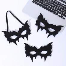 1pc/Set Half Face Halloween Mask, Halloween Party Anime Movie Eye Mask, Bat Mask Half Face Bat Eye - Multicolor - View 4
