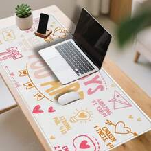 A Large Mouse Pad Suitable For Office And Gaming Setups; An Extra-Large, Flat 2D Mouse Pad Featuring An Aesthetic Design And An Anime Theme. - Mouse Pad - View 5