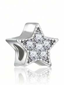 Fashionable Pentagram Rhinestone DIY Pendant, As A Special Gift For Friends - Multicolor - View 5