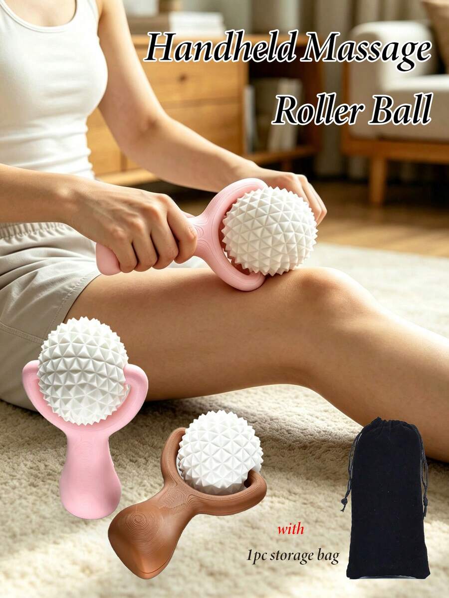 Bóng lăn massage cầm tay in 3D, máy massage cơ sâu, dụng cụ giải phóng màng cơ và điểm kích hoạt, phù hợp cho cổ, lưng và chân, máy massage thủ công di động