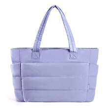 New Women's Quilted Tote Bag, Multi-Functional Compartment Organizer Bag With Cup Holder And Laptop Sleeve, Suitable For Daily Commute, Travel Essentials, Valentine's Day Gift For Women - Multicolor - View 18