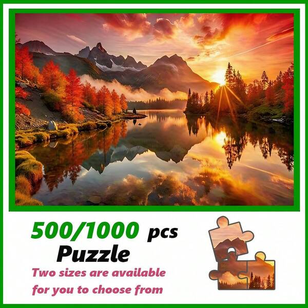 500 Teile/1000 Teile Puzzle für Erwachsene, großes Puzzle Geschenk, Familieninteraktion, Puzzle DIY Heimdekoration, Premium Familienunterhaltung Puzzle entworfen für Geburtstag, Valentinstag, Muttertag, Thanksgiving, Ostern, Halloween, Weihnachten, Geschenkvergabe, sehr beliebt bei Puzzle-Enthusiasten
