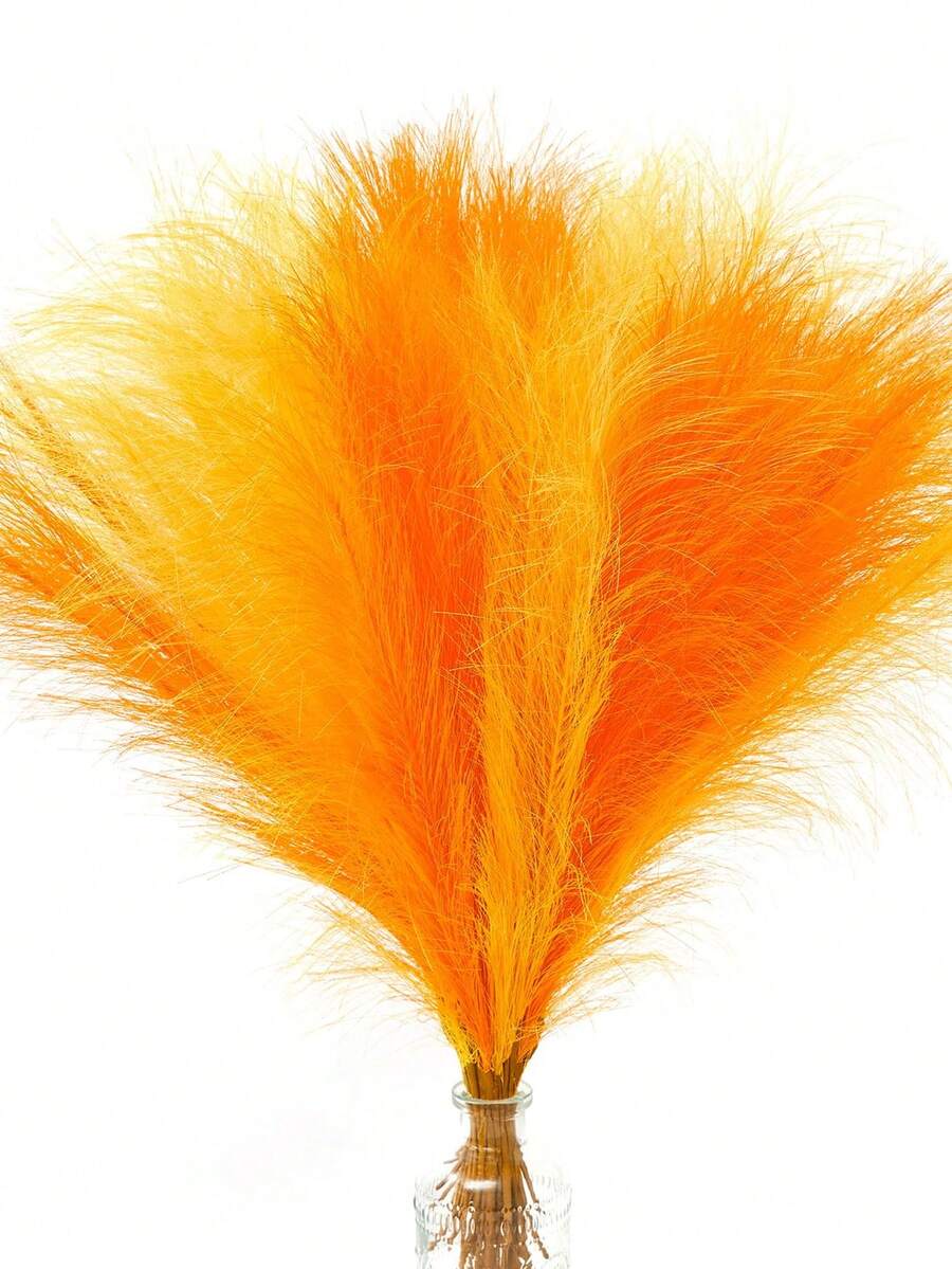 10/20/30pcs Artificial Reed Grass, Artificial Plants, Bohemian Style Decor, Home Decor, Room Decor, Vase Filler, Wedding Decor, Christmas Decor, Autumn Decor, Table Centerpiece Decor, Party Decor - Multicolor - View 1