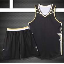 2pcs Personalized Basketball Jersey Set, Customizable Club Name, Number And Logo Print, Tank Top + Shorts Sports Outfit, Comfortable, Suitable For School/Game, Gift - Black - View 2