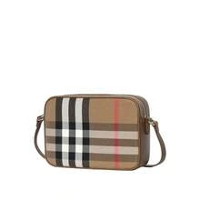 Burberry Check Patterned Women's Camera Bag 80844951 - 棕色拼色80844951 - 查看 2