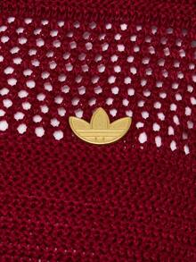 Adidas Originals Women's RESORT S Polo Shirt, Knitted Collar Short Sleeve TKX0714 - Burgundy - View 5