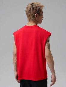 Jordan Men's AS BRK FC S/L TOP Sports Tank Top IR1884-657 - Red and White - View 2