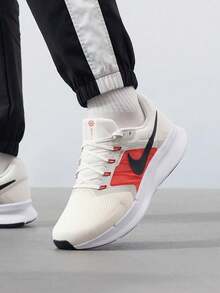 Men's Running Shoes NIKE RUN SWIFT 3 Summer 2026 New Fitness Training Casual Running Shoes DR2695-107 - Light Ivory/Black/Light Crimson/University Red/Light Bone/White - View 1