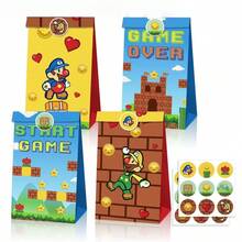 100pcs Multi-Theme Birthday & Holiday Gift Bags Set, Includes Cute Party Gift Bags And Tote Gift Bags, Suitable For Birthdays, Events And Celebrations, Includes 12 Paper Bags And 18 Stickers, Suitable For Fans - Style E - View 2