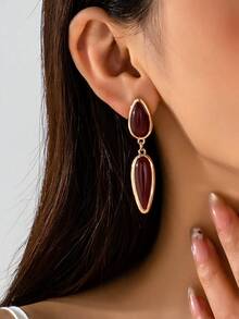 1 Pair Fashionable Personalized Minimalist Women's Water Drop Earrings - Teardrop Earrings - View 1