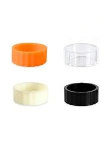 5pcs Candle Base Rings, Silicone Candle Holders With Non-Slip Base, Anti-Drip Candle Base Rings, Candle Protection Stabilizer Rings, Non-Slip Sleeve Stabilizer, Long Candle Desktop Stabilizer Rings, Suitable For Home, Christmas, Holidays, 1pc - Multiple Styles - View 10