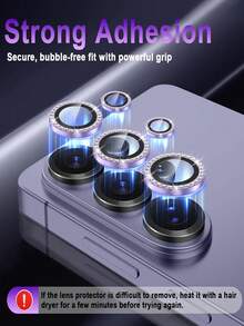 1Set For Galaxy S26 Ultra Camera Lens Protector,9H Hardness,Scratch Resistant,Ultra-Thin Tempered Glass,Metal Individual Camera Cover ForSamsung Galaxy S26 Ultra/S26/S25/S25Ultra/S24/S23/S22-Purple - Mauve Purple - View 3