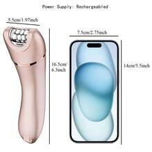 1pc USB Rechargeable Washable Hair Removal Device For Women, Multifunctional 2-In-1 Epilator And Shaver - View 2