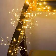 USB Plug-In Firecracker Decorative String Lights, 8 Adjustable Lighting Modes, Waterproof Atmosphere Light, Wedding Party Decoration - Bronze - View 5
