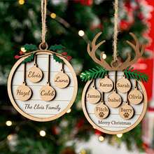 CFUNIQ Personalized Home Christmas Decorations, 2026 Christmas Decorations, Home Decor, Christmas Tree Decorations, Holiday Decorations, Christmas, Christmas Gifts, Home Goods, Holiday Supplies, Dad, Mom, Family, Siblings, Reunion, Holiday, Christmas Gifts, Gifts, Christmas Tree, Autumn Home Decor, Bedroom Decor, Home Decorations, Home Life, Souvenirs - Clothing Accessories - View 2