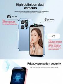 SERVO 16SE Mini Smartphone, Android 9.0, WCDMA Dual SIM, 3G Cellular Network, 3.0" HD Display, 2GB RAM + 16GB ROM, Ultra-Compact Smartphone - Cloisonne - View 11