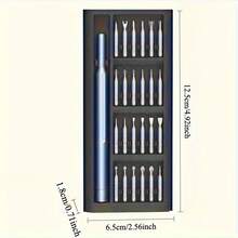 25-In-1 Mini Screwdriver Suitable For Electronics, Smartphones, Computers, Watches & Jewelry Repair - Precision Tiny Screw With Compact Metal Repair Kit, For DIY Tech Repairs & Small Device Maintenance (No To Sensitive Components) - A - View 6