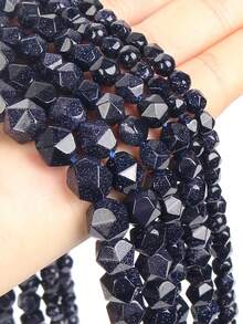 1 String Naturalism Natural Faceted Stone Beads Tricolor Tiger Suitable For Diy Bracelet Necklace Earring Making Jewelry Accessories 6 8 10mm - Multicolor - View 3
