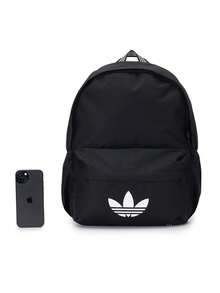 Adidas Originals Unisex Backpack 2026 New Sports Casual Commuter Travel Backpack Student School Bag KQ6385 - Black - View 1