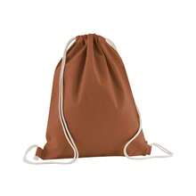 Westford Mill Organic Cotton Drawstring Bag - Terracotta - View 2