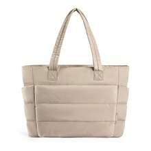 New Women's Quilted Tote Bag, Multi-Functional Compartment Organizer Bag With Cup Holder And Laptop Sleeve, Suitable For Daily Commute, Travel Essentials, Valentine's Day Gift For Women - Multicolor - View 19
