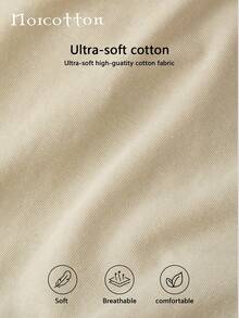 Norcotton 1PC Solid Color Triangle Briefs, Pure Cotton Low Waist Boys Underwear - Apricot - View 6