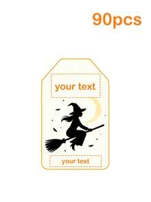 Halloween Gift Tags, 6 Pumpkin Ghost Witch Bat Designs With Jute Rope, Halloween Trick Or Treat Candy Box Decoration Labels, Halloween Party Favor Packaging Accessories - Multicolor - View 9