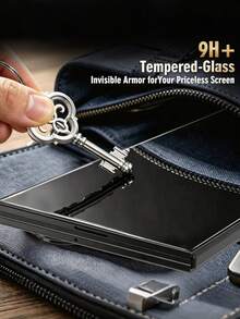 2pcs Privacy Tempered Glass Screen Protector. Compatible With Fold 2 5G/Fold 3 5G/Fold 4/Fold 5/Fold 6/Fold 7/7/Flip 8/Fold 8/Fold 8 Ultra And Other Series, High Hardness Reinforced Glass, Scratch-Resistant And Wear-Resistant, Protects Against Daily Bumps And Damage, Phone Accessory. - Black - View 5