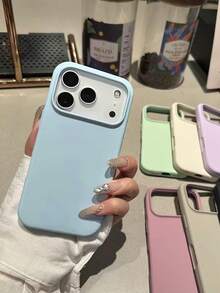 適用於 iPhone 18 Pro、18 Pro Max、17 Pro、17 Pro Max、17。這款液態矽膠 3 層全包覆軟橡膠手機殼提供吸震保護，配有防刮微纖維內襯。適用於 iPhone 13、11、16 Pro Max、15、14 Plus、12 Mini、XS、Max 7、8 Plus。清新夏季手機殼。 - 新天藍 - 查看 4