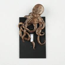 1件 3D列印章魚浮雕開關面板，高級塑料克蘇魯風格插座裝飾面板，萬聖節暗黑牆面裝飾，酒吧個性化萬聖節居家裝飾開關蓋板 - 多色 - 查看 8