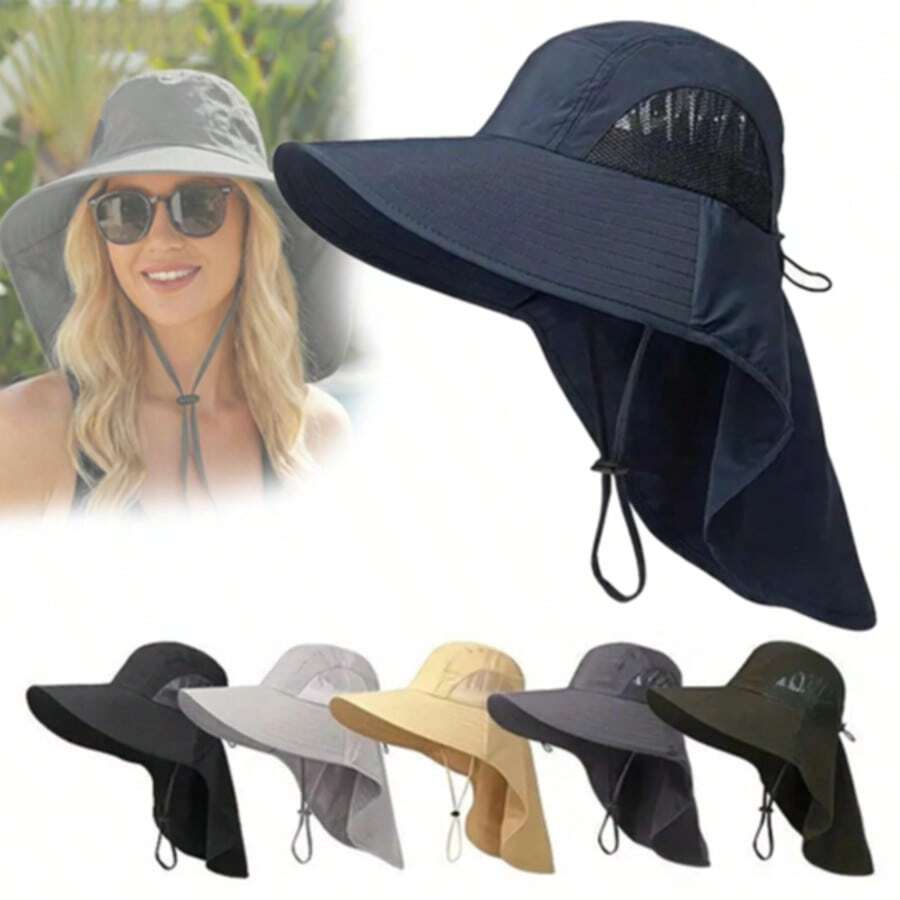 Topi Matahari Unisex untuk Semua Musim, Topi Pelindung Matahari, Topi Hiking, Topi Memancing, Jaring Bernapas. Dapat Diatur, Ringan, dan Dapat Dilipat. Perlengkapan Pelindung Matahari Terbaik untuk Penggunaan Luar Ruangan Sepanjang Hari. - Beraneka warna - View 1