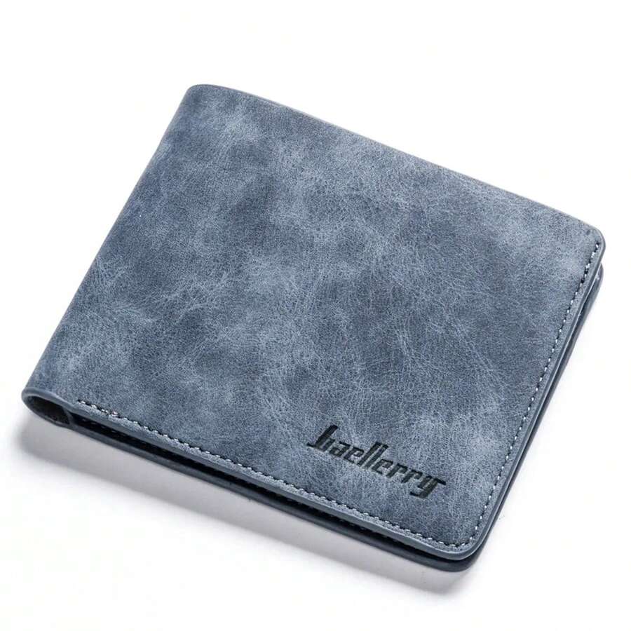 Men Wallet & Check Holder - Horizontal Blue - View 1