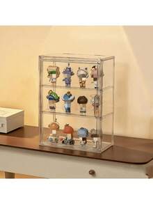 3-Tier Transparent Display Cabinet With Magnetic Door, Heavy-Duty Acrylic Structure, Extra Large Capacity, Modern Design Transparent Display Case For Store, Home Office, Collectibles, Space-Saving Organizer, Thanksgiving, Christmas - A - View 6