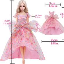 7-Piece Comfortable & Fashionable Mix & Match Doll Outfit Set, Suitable For 11.5 Inch Dolls, Ideal For Daily Play, Christmas/Birthday And Other Holiday Gifts (Doll Not Included) - Pink - View 3