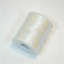 1 Roll Iridescent Sparkle Crochet Thread, 80g Shiny Metallic Crochet Yarn For Hand Knitting, DIY Macrame Braiding Craft String For Bag Making - 80g - View 6