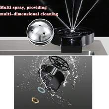 Lavador De Vasos Enjuagadoras Automáticas De Vasos A Presión - Negro - Ver 9