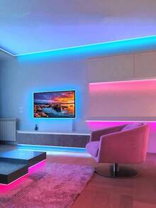 1 buah Strip Lampu LED USB 5V, 3,28 kaki (1 Gulungan) ~ 98,42 kaki (2 Gulungan) Kontrol Jarak Jauh 44 Tombol, Strip Lampu Musik RGB Pintar, Dekorasi Ruangan, Dekorasi Pesta, Dekorasi Liburan (Ukuran 3,28 kaki/1 meter lebih pendek, silakan pilih sesuai kebutuhan Anda saat membeli, perekat bawaan tidak dapat ditempelkan pada dinding yang kasar, harap berhati-hati saat menempelkan!) - MultiWarna - View 9