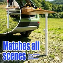Foldable Table Legs, Multi-Functional Adjustable - 90° Angle Metal Replacement Table Legs, Suitable For Trunk Party/Beach Picnic/Hiking Camping Scenarios, Applicable To Camping Tables, Laptop Desks And Coffee Tables Etc. - Durable Metal Structure, No Shaking And Ultra-Light, Portable Folding Camping Table Legs - Black - View 1
