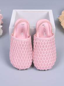 Infant Toddler Mesh Closed Toe Sandals, Soft Sole Anti-Slip Walking Shoes For Baby Girls, Summer Autumn New Style - Pink - View 5