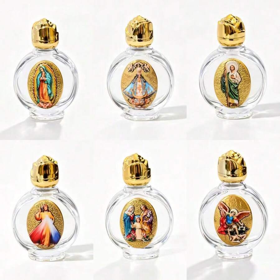 1 buah Botol Parfum 15ml Motif Figur Klasik Botol Air Suci - View 1